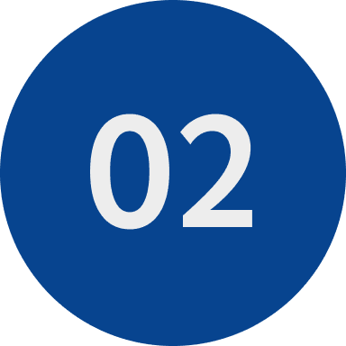 Number 02 in blue circle